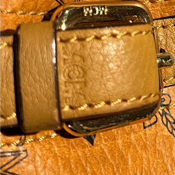 MCM Cognac Monogram Logo Bag - Picture 13 of 16